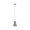 Suspension Verve IP44 max20W E27 Gris/Chrome 230V Béton/Métal - Pas...
