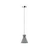 Suspension Verve IP44 max20W E27 Gris/Chrome 230V Béton/Métal - Pas...