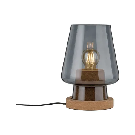 Lampe à poser Neordic Iben max1x20W E27 Verre fumé Liège 230V Verre...