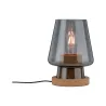 Lampe à poser Neordic Iben max1x20W E27 Verre fumé Liège 230V Verre...