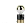L à pos Neordic Vala max1x20W E27 Laiton br/noir 230V métal/marbre ...