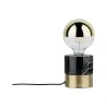 L à pos Neordic Vala max1x20W E27 Laiton br/noir 230V métal/marbre ...