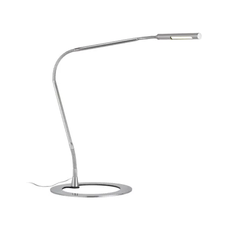 Lampe à poser Plaza 3W LED 350mA Acier brossé 230/12V Métal - Pas cher