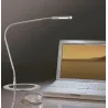 Lampe à poser Plaza 3W LED 350mA Acier brossé 230/12V Métal - Pas cher