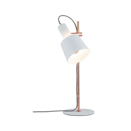Neordic Haldar lampe de table max 1x20W E14 Blanc/Cuivre mat 230V M...