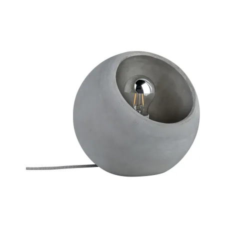 Neordic Ingram lampe de table max 1x10W E27 Gris 230V Béton - Pas cher
