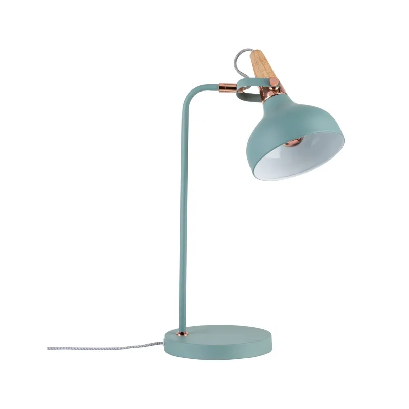 Neordic Juna lampe de table max 1x20W E14Vert doux/Cuivre/Bois 120V...