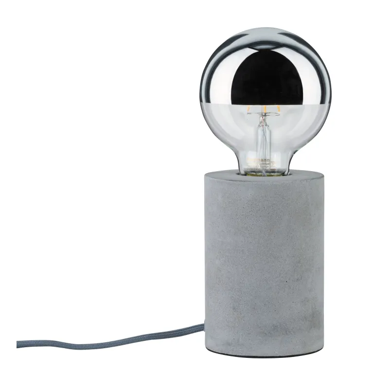 Neordic Mik lampe de table rond max  1x20W E27 Gris 230V Béton - Pa...