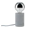 Neordic Mik lampe de table rond max  1x20W E27 Gris 230V Béton - Pa...