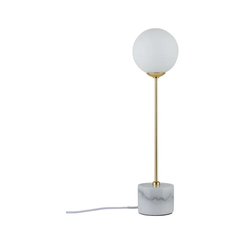 Neordic Moa lampe de table max 1x10W G9 Blanc/Doré mat 230V Verre/M...