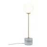 Neordic Moa lampe de table max 1x10W G9 Blanc/Doré mat 230V Verre/M...