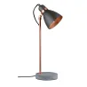 Neordic Orm lampe de table max 1x20W E27 Gris/Cuivre mat 230V Béton...