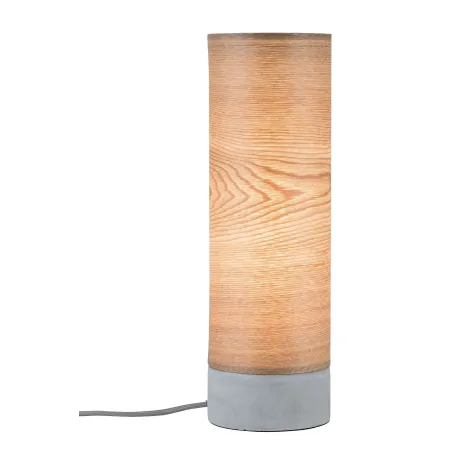 Neordic Skadi lampe de table max 1x20W E14 Bois/Gris 230V Bois/Béto...