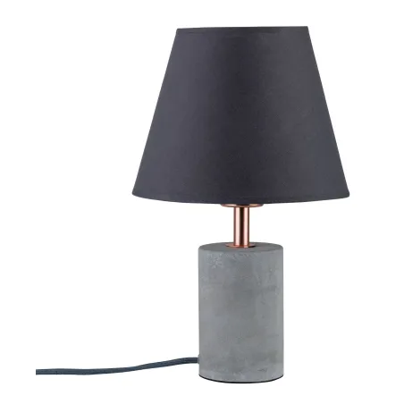 Neordic Tem lampe de table max 1x20W E27 Gris/Cuivre 230V Tissu/Bét...