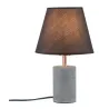 Neordic Tem lampe de table max 1x20W E27 Gris/Cuivre 230V Tissu/Bét...