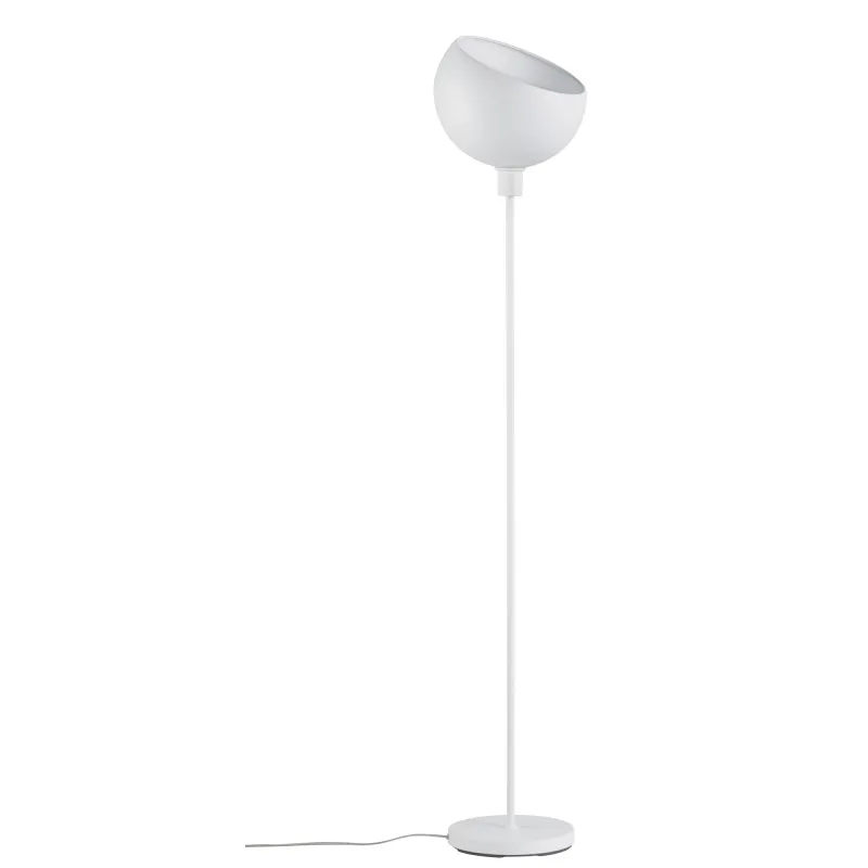 Lampadaire Gambia max.1x60W Blanc dépoli 230V Métal  - Pas cher