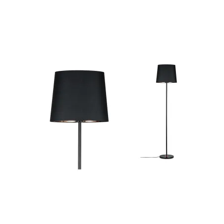 Neordic Enja Lampadaire max 1x20W E27 Noir/Cuivre 230V Tissu/Marbre...