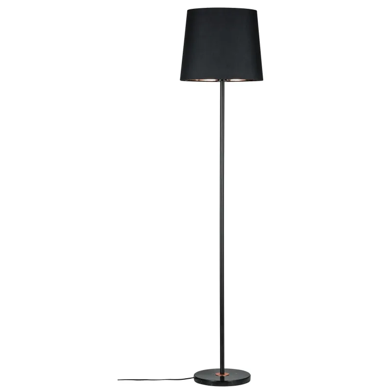 Neordic Enja Lampadaire max 1x20W E27 Noir/Cuivre 230V Tissu/Marbre...