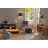 Neordic Enja Lampadaire max 1x20W E27 Noir/Cuivre 230V Tissu/Marbre...