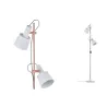 Neordic Haldar lampadaire max 2x20W E14 Blanc/Cuivre mat 230V Métal...