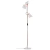 Neordic Haldar lampadaire max 2x20W E14 Blanc/Cuivre mat 230V Métal...