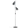 Neordic Haldar lampadaire max2x20W E14 Gris foncé Mat 230V Métal - ...