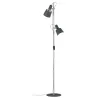 Neordic Haldar lampadaire max2x20W E14 Gris foncé Mat 230V Métal - ...