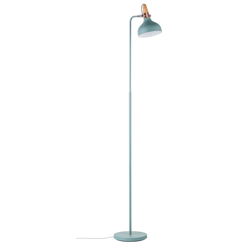 Neordic Juna lampadaire max 1x20W E14 Vert doux/Cuivre/Bois 120V Mé...