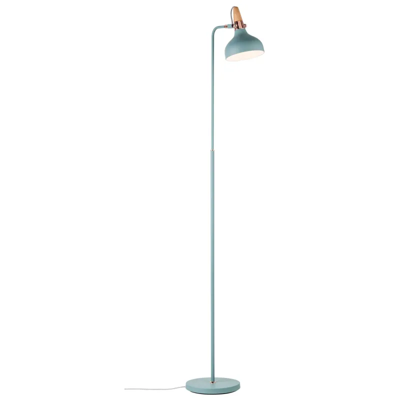 Neordic Juna lampadaire max 1x20W E14 Vert doux/Cuivre/Bois 120V Mé...