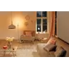 Neordic Nordin Lampadaire max 1x20W E27 Blanc/Doré mt 230V Marbre/M...