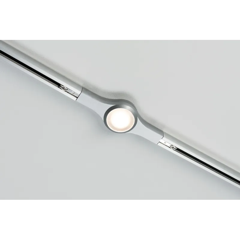 Connecteur en ligne URail LED 5,8W chrome mat 230V Métal reglable