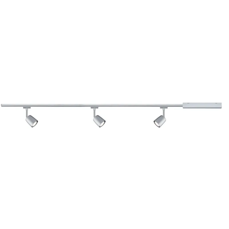 Kit URail Cover max. 3x10W GU10 chrome mat/chrome 230V metal/Syn 1m