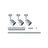 Kit URail Cover max. 3x10W GU10 chrome mat/chrome 230V metal/Syn 1m