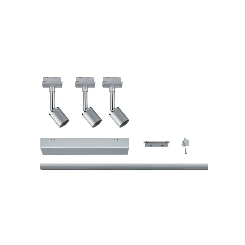 Kit URail Pure II chrome mat Sans sources, max. 10W GU10