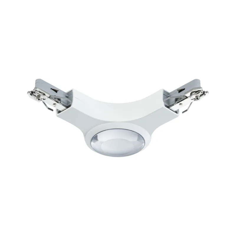 Connecteur en L URail spot LED 1x5,8W Blanc 230V Métal reglable