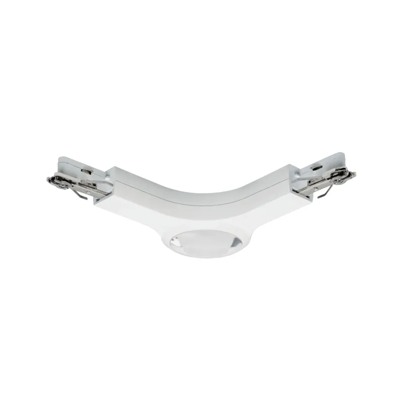Connecteur en L URail spot LED 1x5,8W Blanc 230V Métal reglable