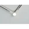 Connecteur en L URail spot LED 1x5,8W Blanc 230V Métal reglable