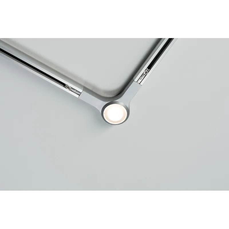 Connecteur URail en L spot LED 5,8W chrome mat 230V Métal reglable