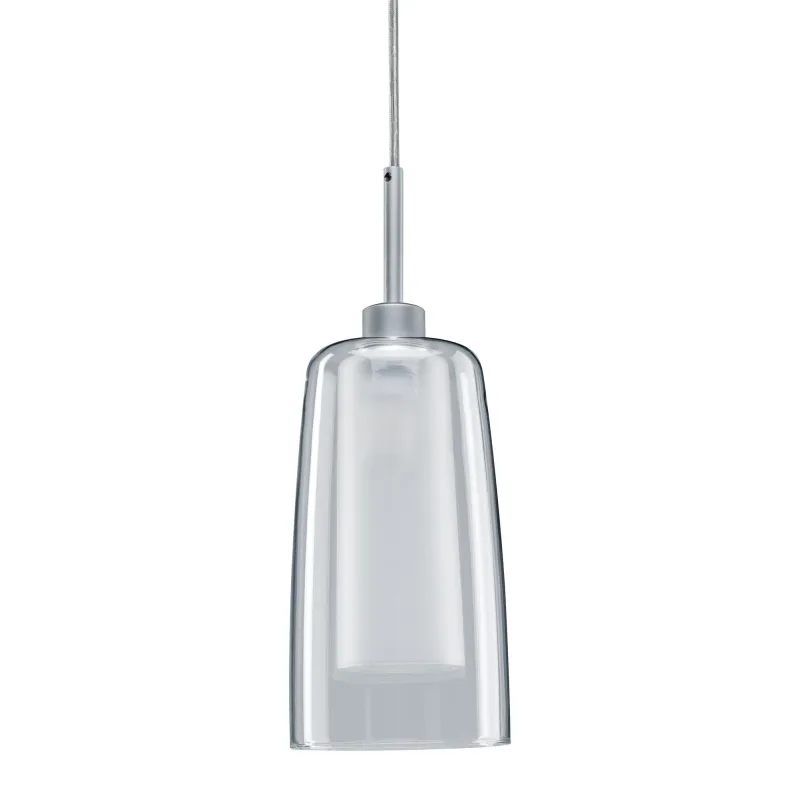 Pendulum Arido II URail LED 1x5W GU10 chrome mat/clair/satin 230 V Métal/verre