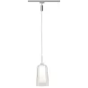 Pendulum Arido II URail LED 1x5W GU10 chrome mat/clair/satin 230 V Métal/verre