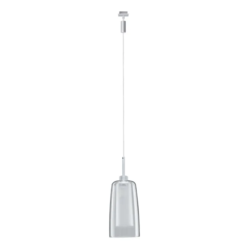 Pendulum Arido II URail LED 1x5W GU10 chrome mat/clair/satin 230 V Métal/verre