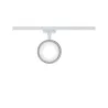 Spot LED URail Hemi Blanc 230 V, métal/plastique