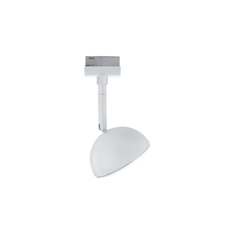 Spot LED URail Hemi Blanc 230 V, métal/plastique