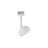 Spot LED URail Hemi Blanc 230 V, métal/plastique
