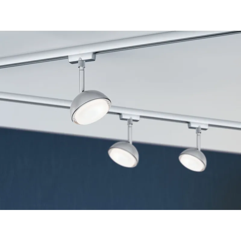 Spot LED URail Hemi Chrome Mat 230 V, métal/plastique