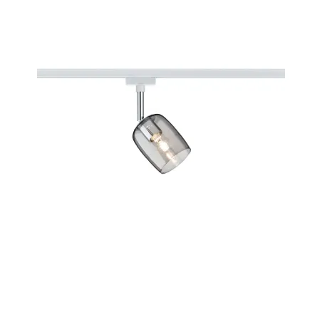 Spot URail Blossom blanc verre fumé sans ampoule, max. 10 W G9
