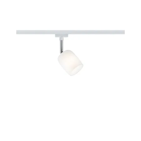 Spot URail Blossom blanc verre satiné sans ampoule, max. 10 W G9