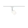 Spot URail Blossom blanc verre satiné sans ampoule, max. 10 W G9
