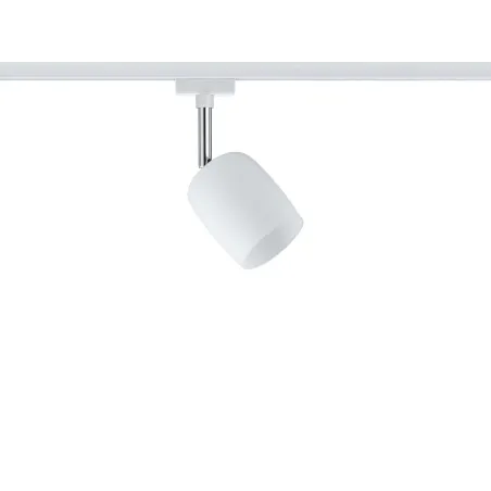 Spot URail Blossom blanc verre satiné sans ampoule, max. 10 W G9