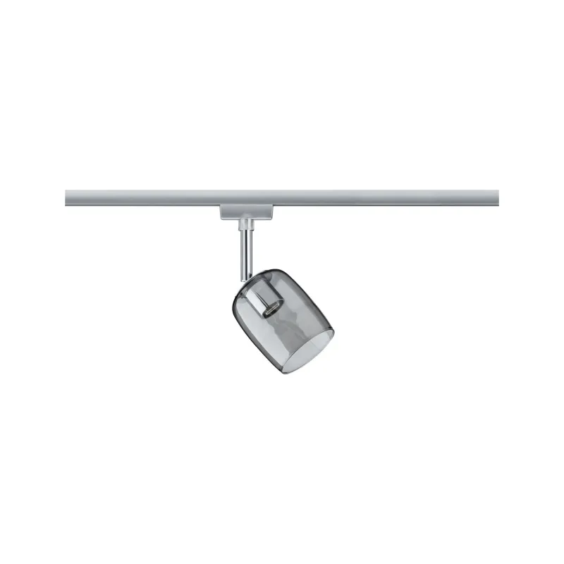 URail Spot Blossom chrome matt verre fumée sans ampoule, max. 10 W G9 